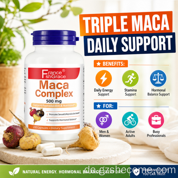 Shecome Maca Complex Kapseln unterstützen die Gesundheit
